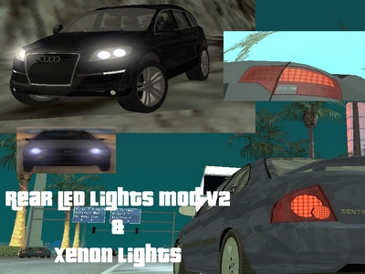 Rear LED v2 and Xenon Lights