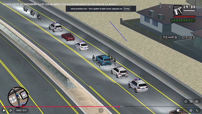 Convoi Protection Ou Escorte Du President Cj V.1.0
