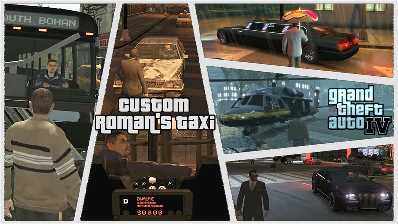 GTA 4 Custom Roman's Taxi mod