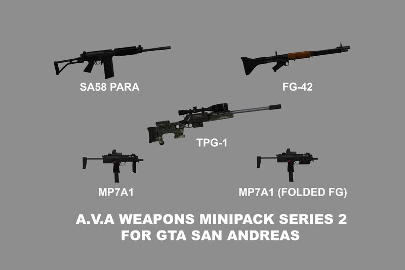 A.V.A Weapons Minipack Series 2