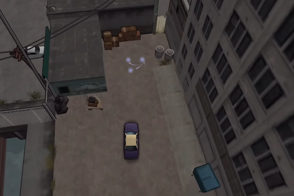 Местоположение #1 возможного Льва Фо в GTA Chinatown Wars, найдено в глубине переулка, рядом с пирсом в BOABO, Брокер