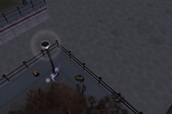 Местоположение #15 возможного Льва Фо в GTA Chinatown Wars, найдено в углу рядом с озером внутри Мидл Парка, Алгонкин.