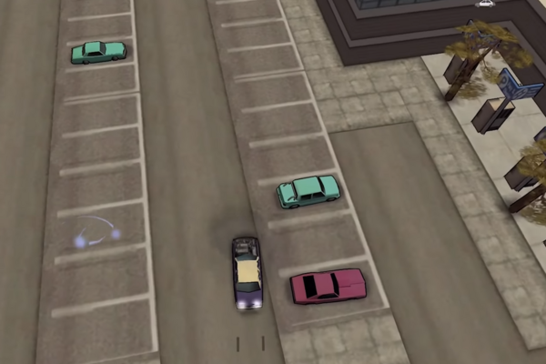 Местоположение #3 возможного Льва Фо в GTA Chinatown Wars, найдено в центре платной парковки, Международный аэропорт Фрэнсиса, Дьюкс