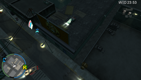 Изображение трюкового прыжка №3 в игре Grand Theft Auto: Chinatown Wars