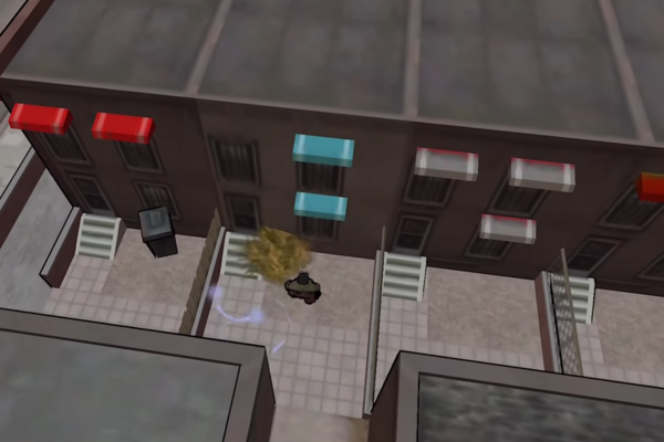 Местоположение #7 возможного Льва Фо в GTA Chinatown Wars, найдено за зданием с диваном перед ним, на перекрестке в Стейнвее, Дьюкс