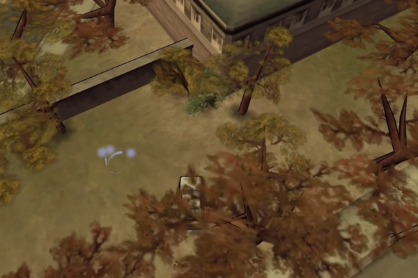 Местоположение #9 возможного Льва Фо в GTA Chinatown Wars, найдено за деревьями в Северном Саду, Бохан