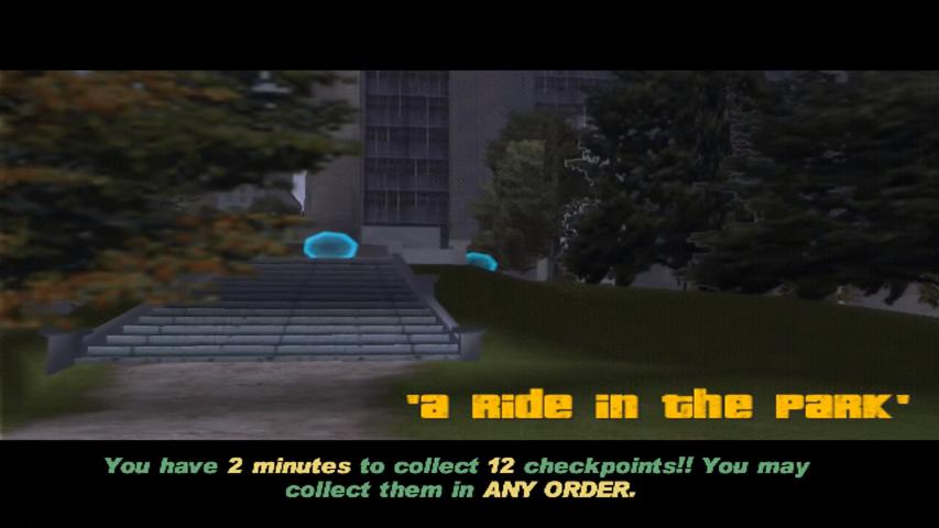 Прокатись в парке - Руководство по побочным миссиям GTA 3