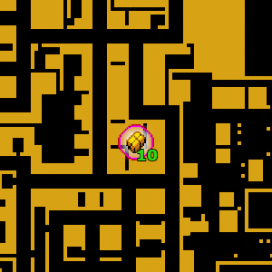 Местоположение на карте скрытого пакета №10 в GTA Advance, найденного в 
 Portland Harbor