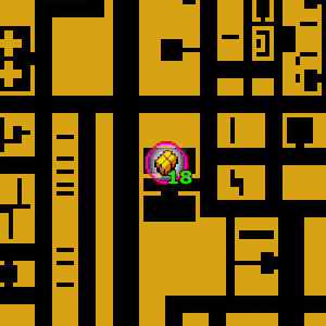 Расположение на карте GTA Advance скрытого пакета №18, найденного в 
 Сэйнт Маркс