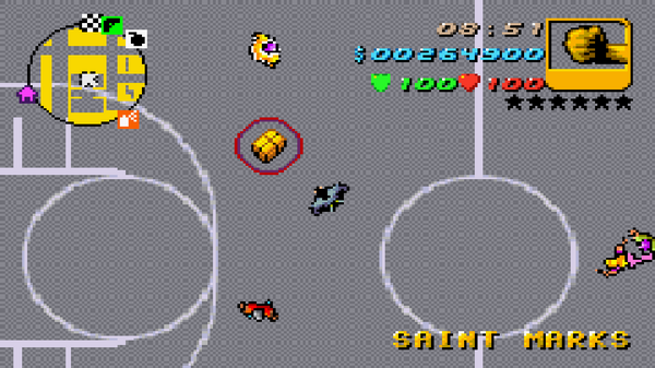 Расположение в GTA Advance скрытого пакета №18, найденного в 
 Сэйнт Маркс