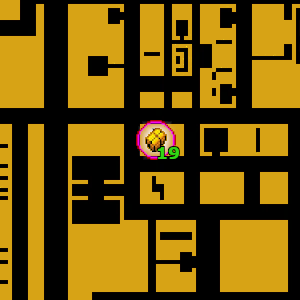 Расположение на карте GTA Advance скрытого пакета №19, найденного в 
 Сэйнт Маркс