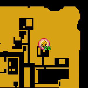 Расположение скрытого пакета №26 на карте GTA Advance, найденного на пляже Портленд