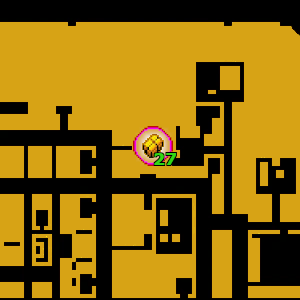 Расположение скрытого пакета №27 на карте GTA Advance, найденного в Харвуде