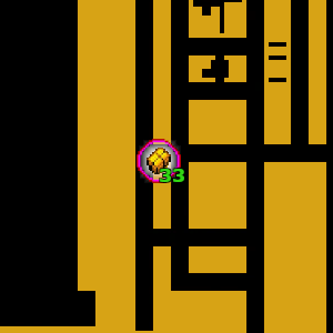 Расположение скрытого пакета №33 на карте GTA Advance, найденного в Чайнатауне