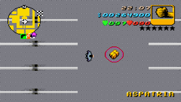 Местонахождение #44 Скрытого Пакета в GTA Advance, найденного в 
 Аспатрия