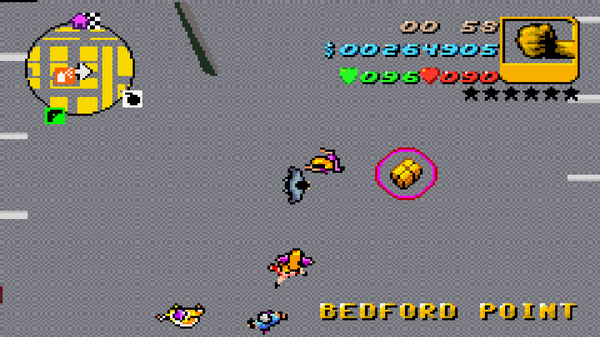 Местонахождение #52 Скрытого Пакета в GTA Advance, найденного в 
 Бедфорд Пойнт