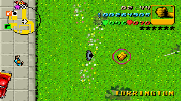 Местонахождение #55 Скрытого Пакета в GTA Advance, найденного в 
 Торрингтон