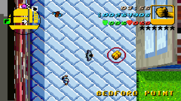 Местонахождение #59 Скрытого Пакета в GTA Advance, найденного в 
 Бедфорд Пойнт