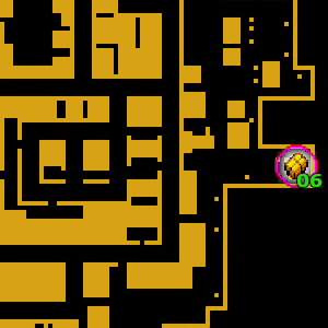 Местоположение на карте скрытого пакета №6 в GTA Advance, найденного в 
 Portland Harbor