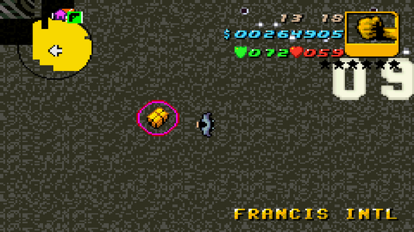 Местонахождение скрытого пакета №75 в GTA Advance, найденного в
Международном аэропорту Фрэнсиса