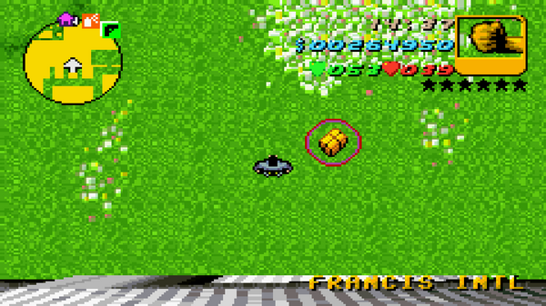 Местонахождение скрытого пакета №78 в GTA Advance, найденного в
Международном аэропорту Фрэнсиса