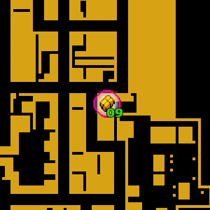 Местоположение на карте скрытого пакета №9 в GTA Advance, найденного в 
 Portland Beach