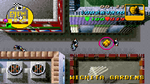 Местонахождение #99 Скрытого Пакета в GTA Advance, найденного в 
 Wichita Gardens