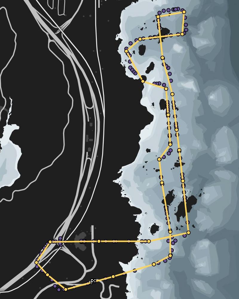 Blazer Aqua Прыжки по островам Гонка на специальном транспорте: Blazer Aqua - Карта Прыжки по островам