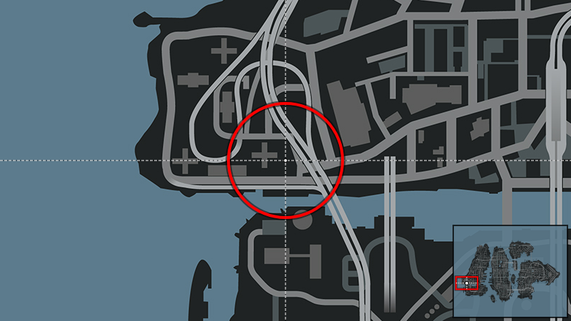 Убежище Брайана Джереми - Местоположение на карте в Grand Theft Auto IV