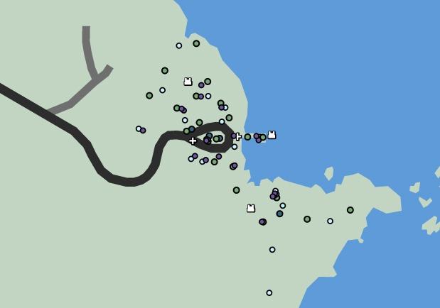 Карта Cape Catfish Командный бой насмерть: Карта Мыс Сом