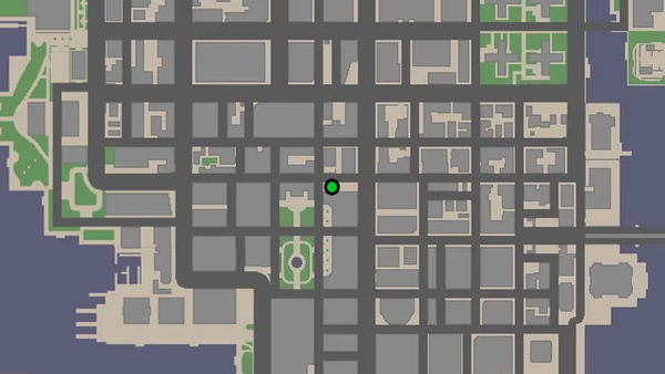 Местоположение на карте камеры безопасности №14 для уничтожения в GTA Chinatown Wars, находится на крыше небольшого здания в Саффолке.