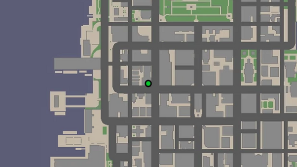 Расположение камеры наблюдения №26 для уничтожения на карте GTA Chinatown Wars, находится на углу Багамы Мамас в Пургатории.