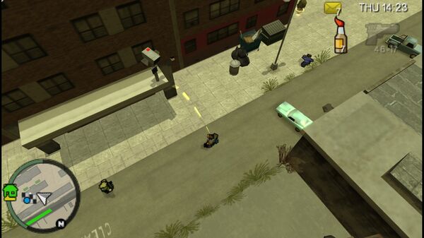 Место расположения камеры наблюдения №48 в GTA Chinatown Wars, которую нужно уничтожить, находится у входа в здание в Нортвуде.