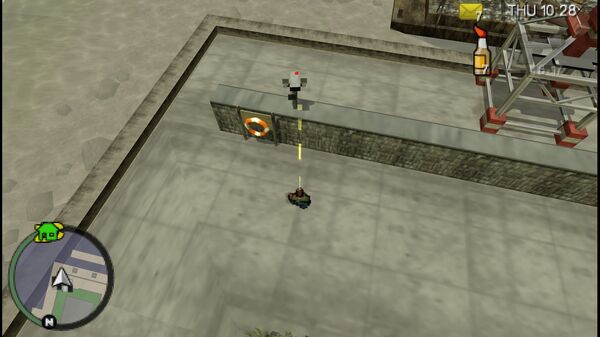 Расположение камеры безопасности №51 для уничтожения в GTA Chinatown Wars, находится на вершине забора в Чейз Пойнт, Бохан.