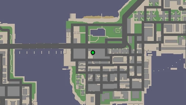 Расположение камеры безопасности №54 для уничтожения на карте GTA Chinatown Wars, находится на контейнере рядом со складом в Фортсайде, Бохан.