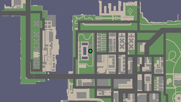 Местоположение на карте камеры наблюдения №68 в GTA Chinatown Wars, которую нужно уничтожить, находится у бассейна в парке Стайнвей.