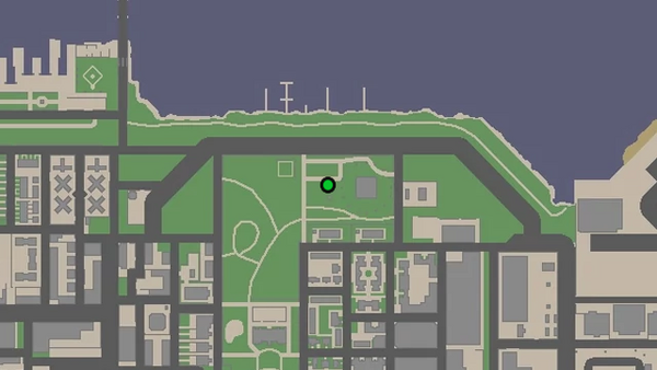 Местоположение на карте камеры наблюдения №73 в GTA Chinatown Wars, которую нужно уничтожить, находится на башнях павильона Либерти Стейт в парке Медоус.