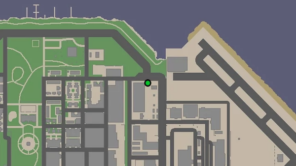 Расположение камеры безопасности №76 для уничтожения на карте GTA Chinatown Wars, находится на контейнере в Meadows Park.