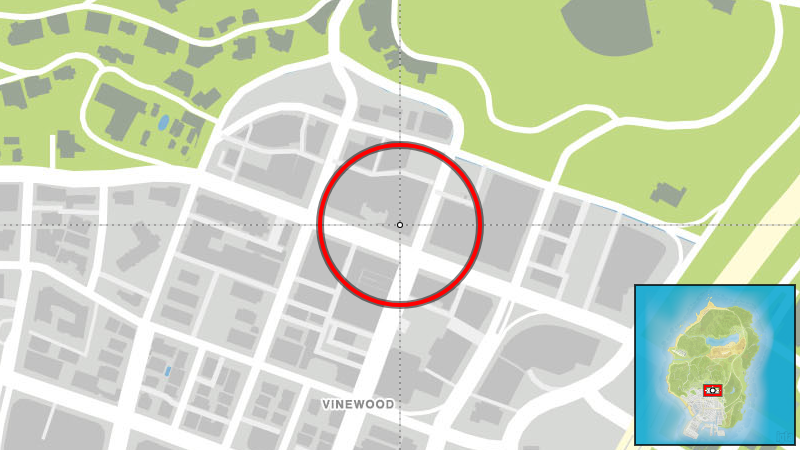 Кинотеатр Doppler - расположение на карте в GTA V