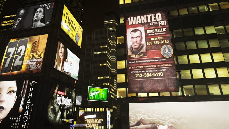 Niko Bellic Most Wanted Billboard