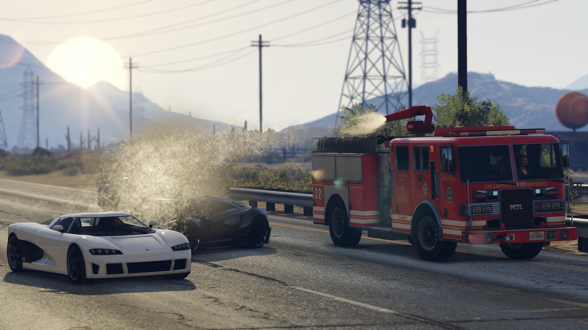 GTAOnline 12905 События Свободного Режима EntityXF FireTruck