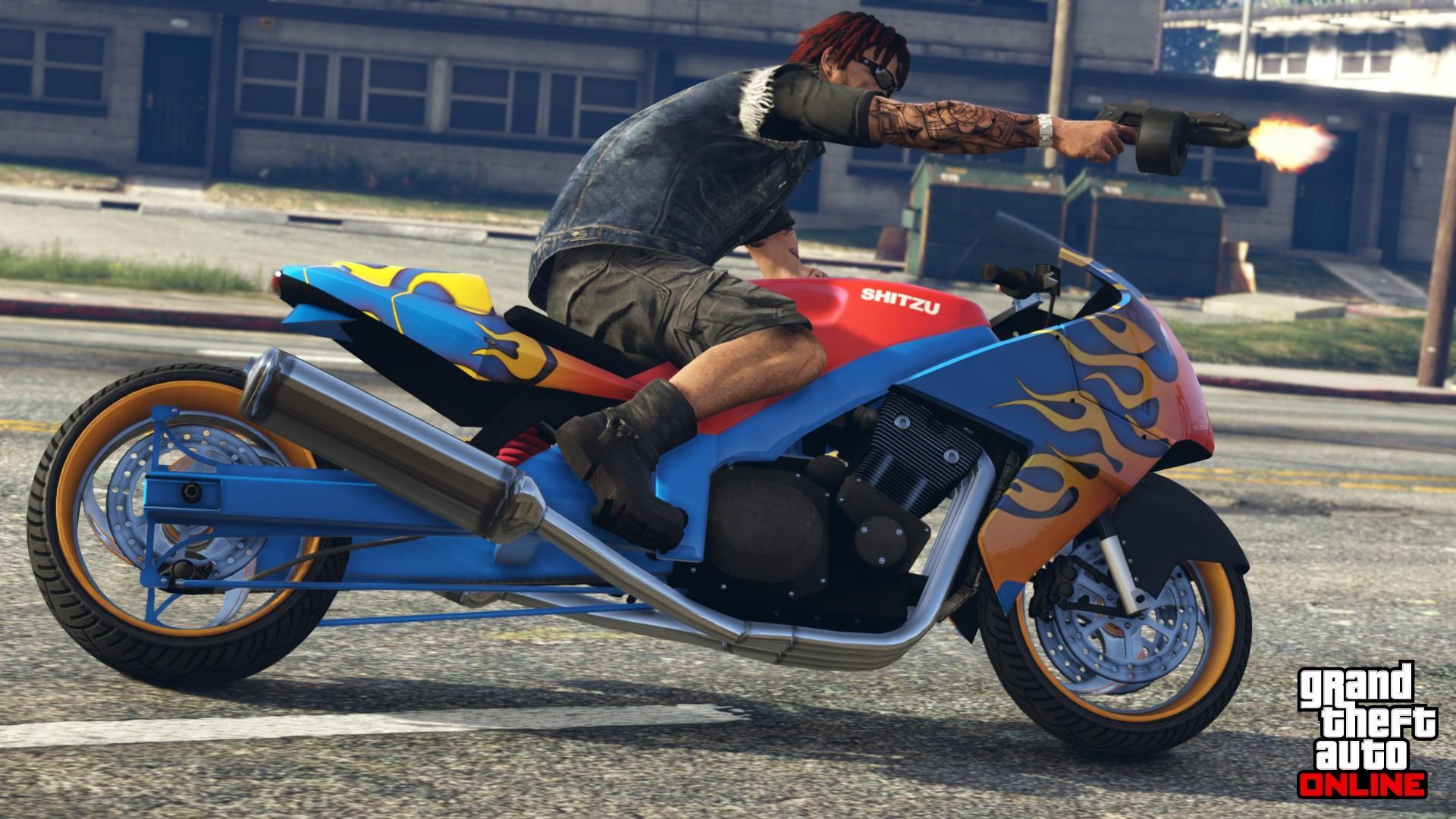 GTAOnline 13614 Мотоциклисты Hakuchou DragBike