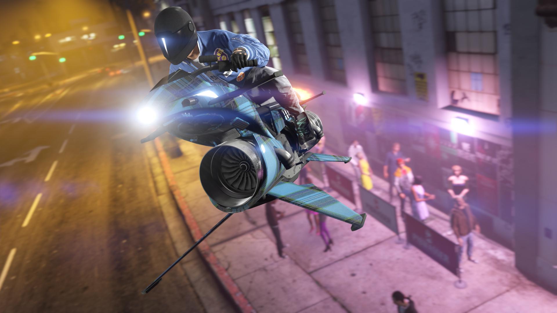 GTAOnline 14431 AfterHours Окрас OppressorMKII BlueTartan