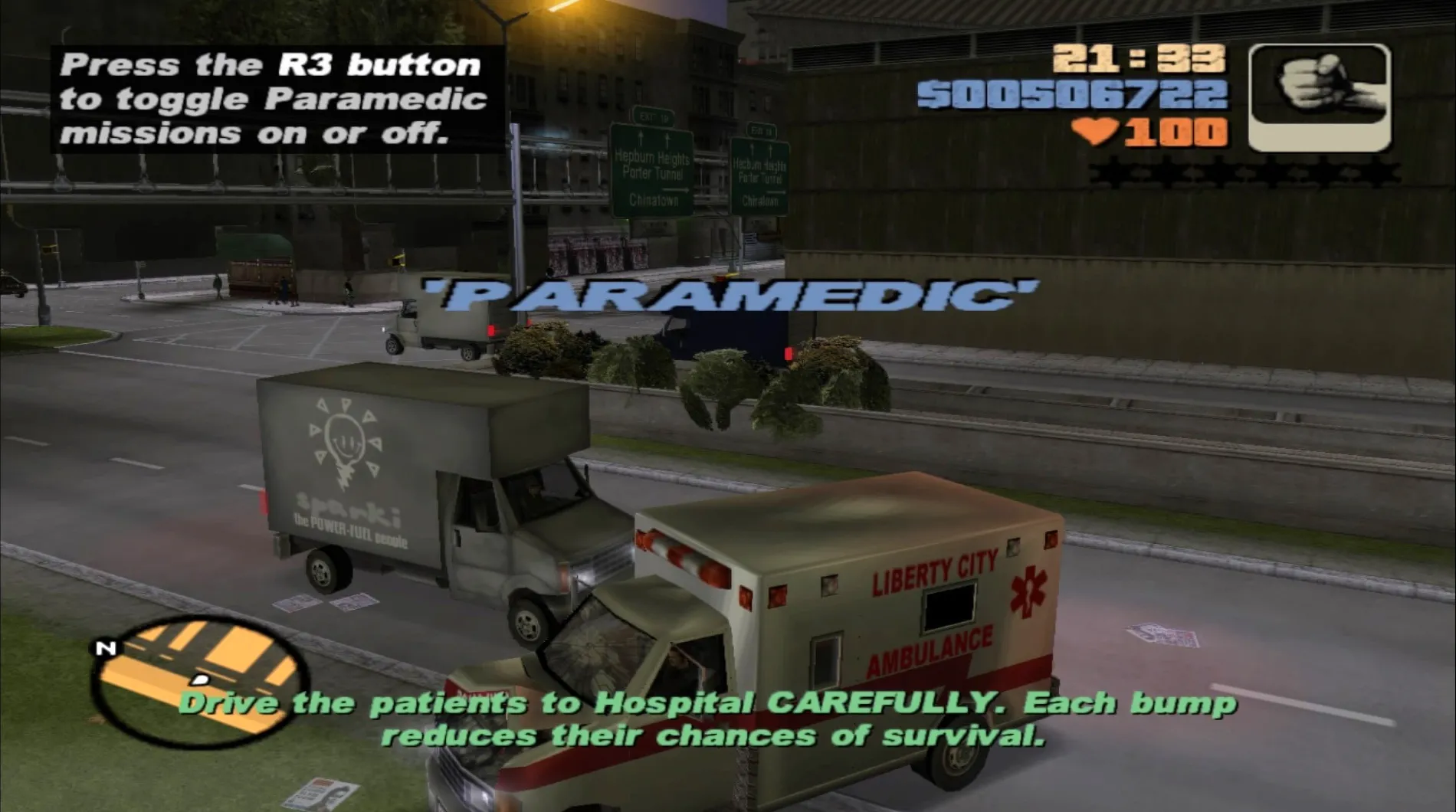 Парамедик - Руководство по побочным миссиям GTA 3