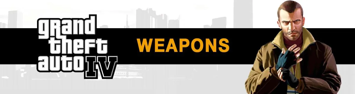 Список оружия Grand Theft Auto IV: Все пушки в GTA 4, TLAD и TBOGT