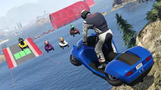 Гонка на специальном транспорте: Blazer Aqua - Прыжки по островам в GTA Online