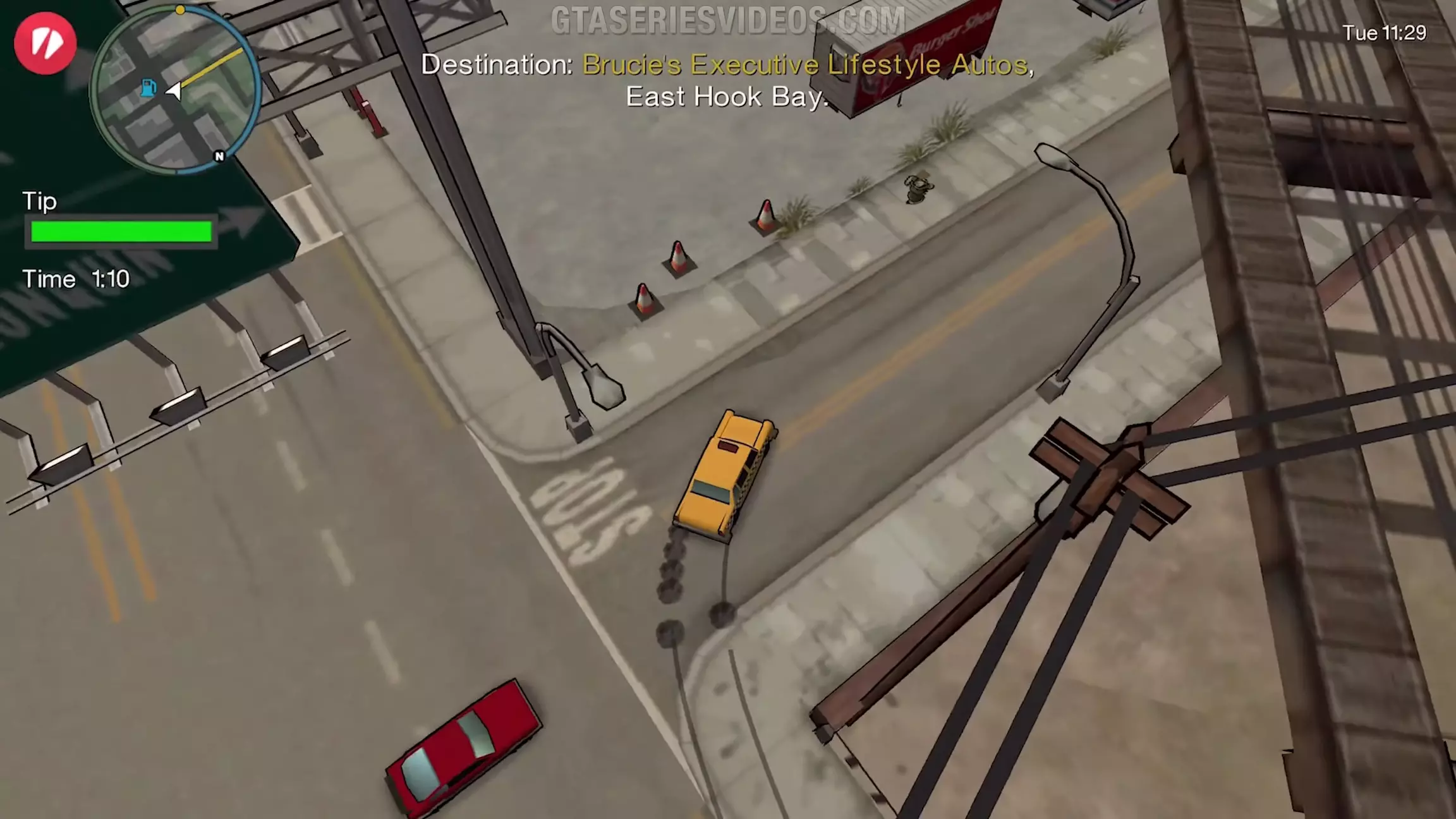 Таксист — побочная миссия GTA: CW