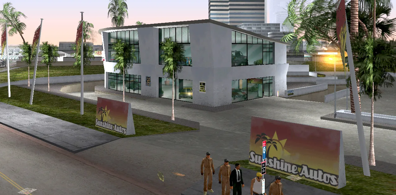 Sunshine Autos (Автосалон) - Недвижимость и активы GTA Vice City