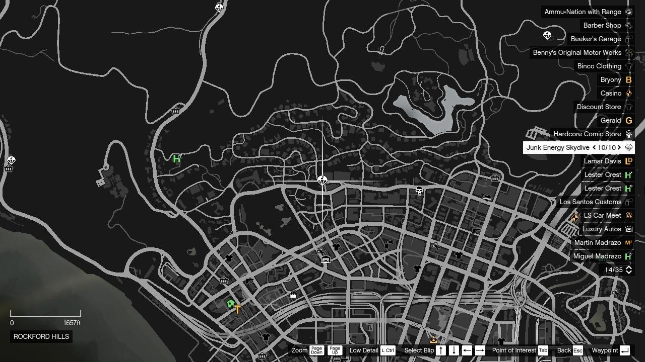 Карта Junk Energy 10 Карта миссии GTA Online Junk Energy Jump 10