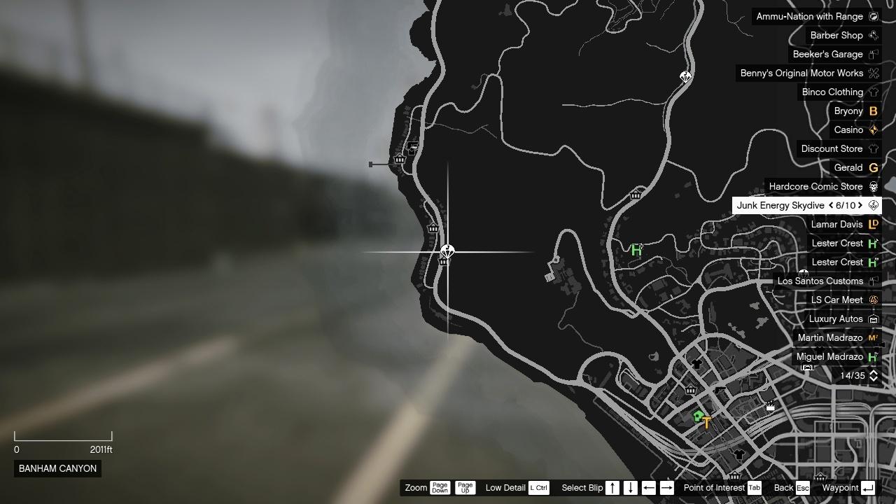 Карта Junk Energy 11 Карта миссии GTA Online Junk Energy Jump 11